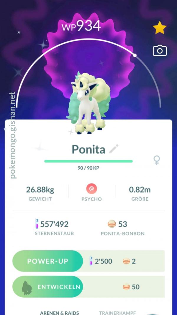 Shiny Galarian Ponyta Pokemon Go