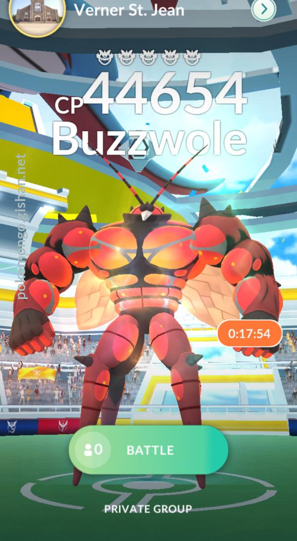 Buzzwole Raid Boss Pokemon Go