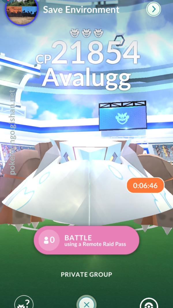 Hisuian Avalugg Raid Boss Pokemon Go