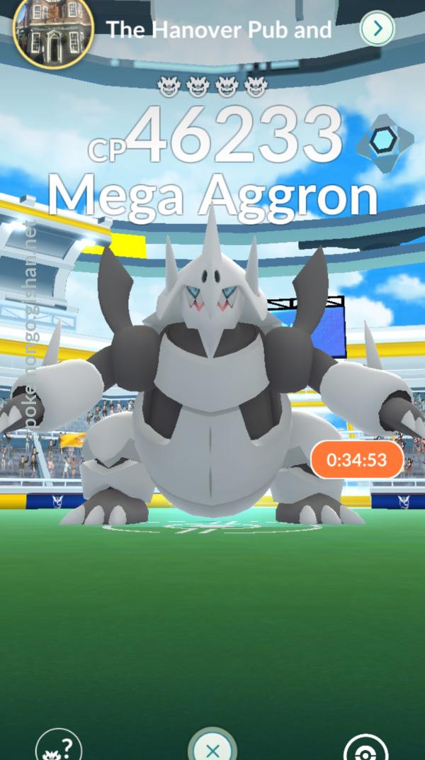 Mega Aggron Raid Boss Pokemon Go