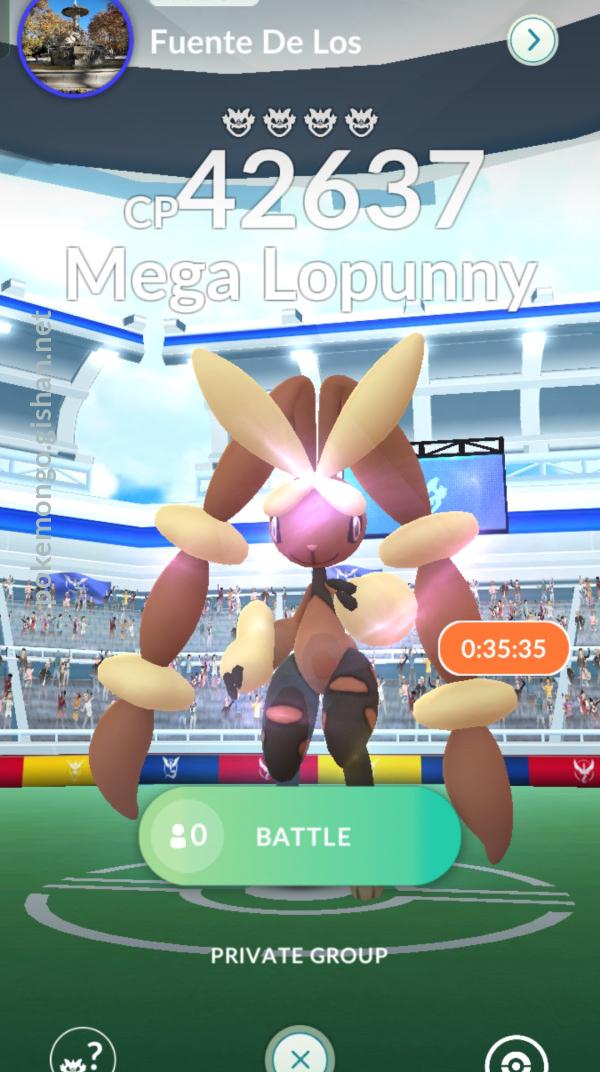 Mega Lopunny Raid Boss Pokemon Go