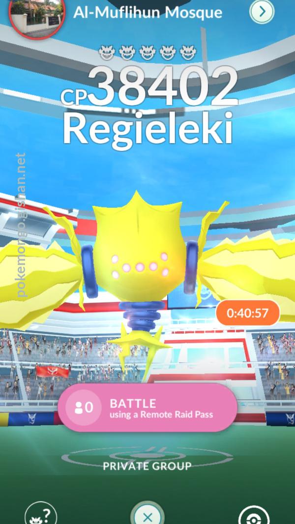 Regieleki Raid Boss Pokemon Go