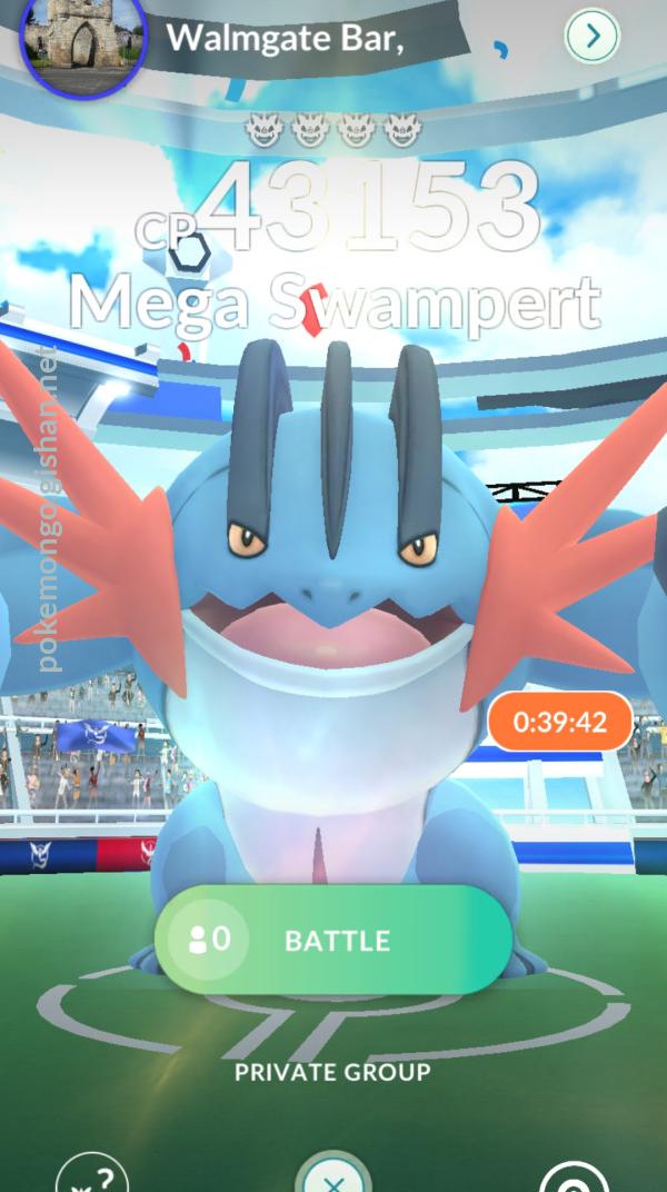 Swampert Raid Boss Pokemon Go