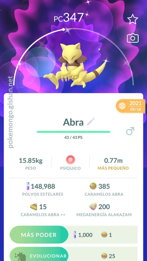 Pokemon Go Shiny Abra