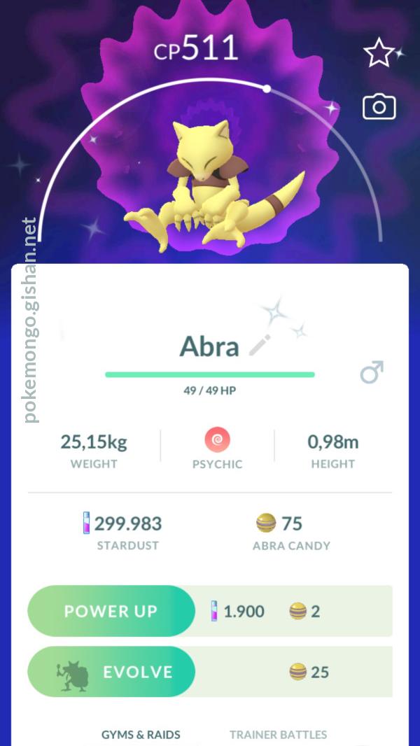 Pokemon Go Shiny Abra