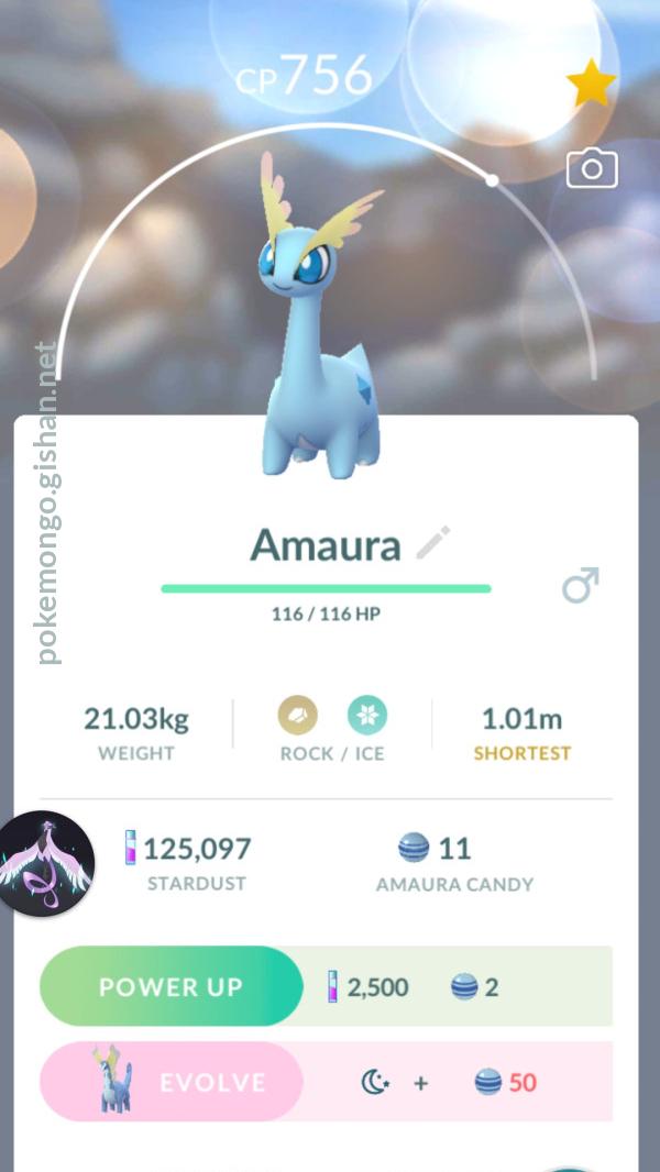 How to get Amaura and evolution Aurorus in Pokémon Go
