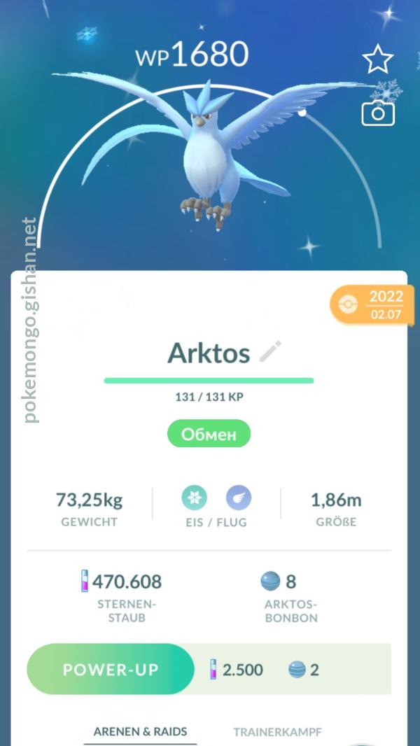 98% Shiny Articuno : r/pokemongo