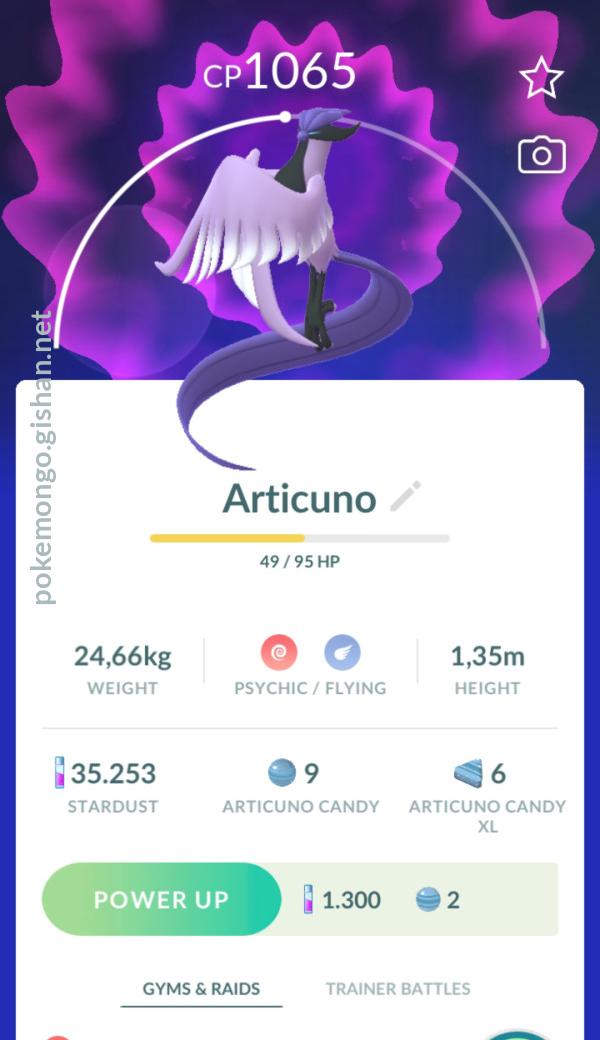 Galarian Articuno - Pokemon Go