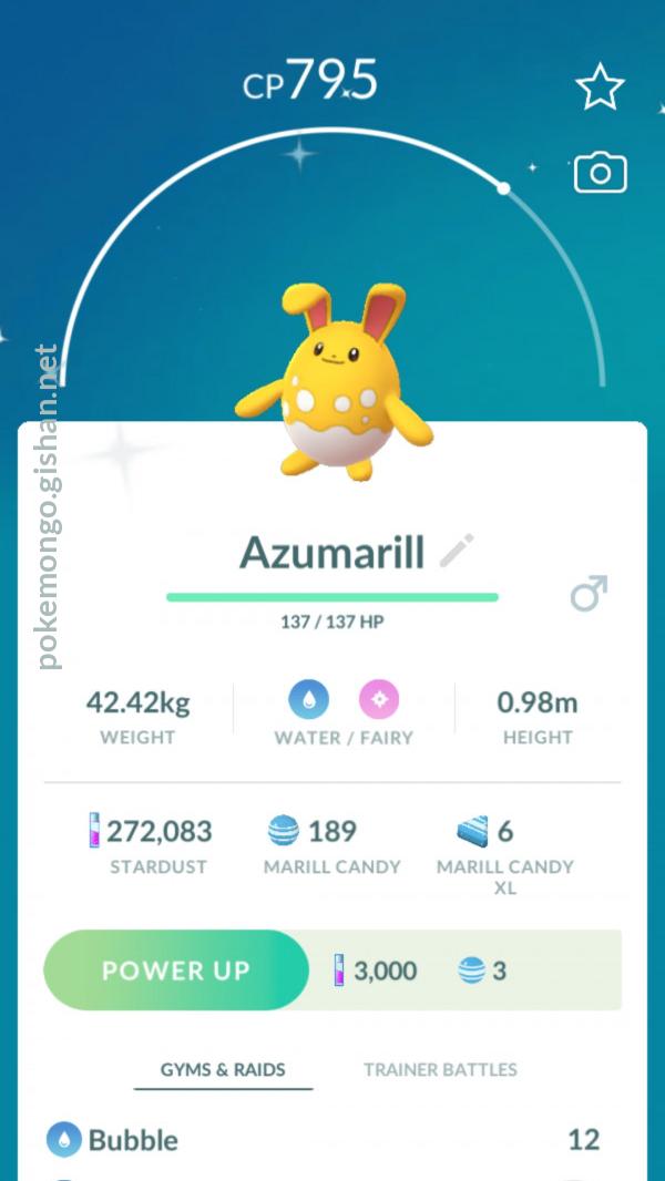 Shiny Azumarill Pokemon Go 