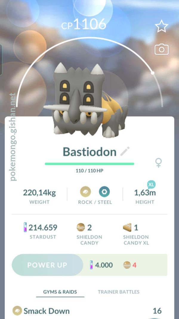 Bastiodon - #411 -  Pokédex