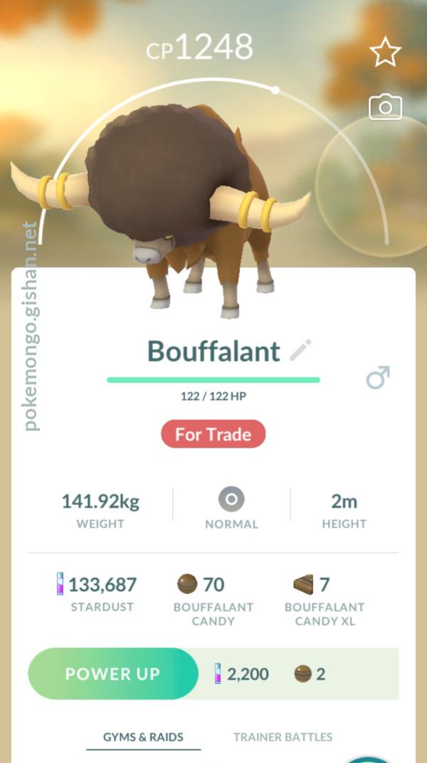 Bouffalant - Pokemon Go