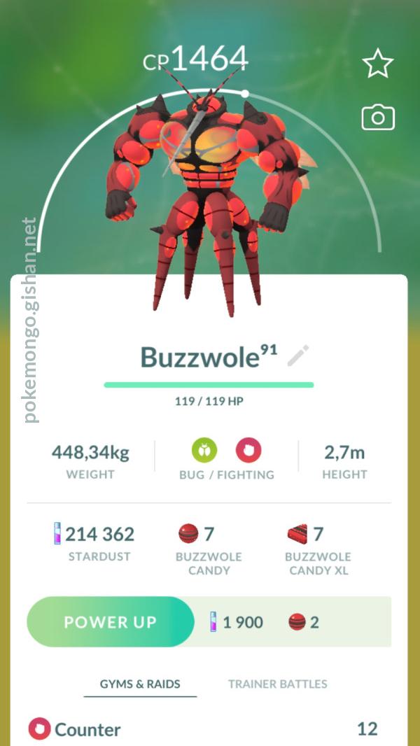 Buzzwole Pokemon Go