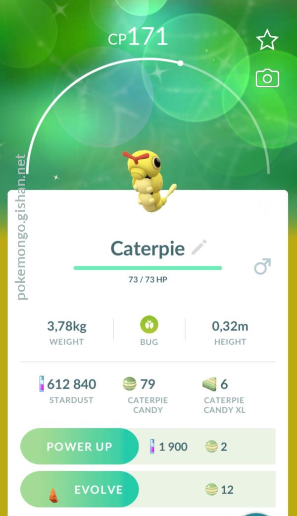 Caterpie Pokemon Go