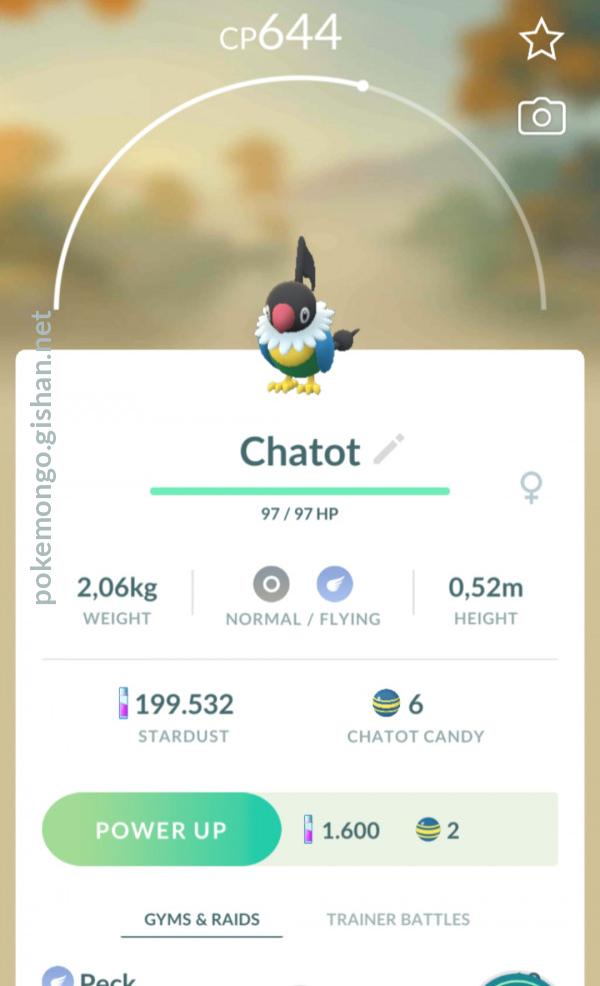 chatot pokedoll