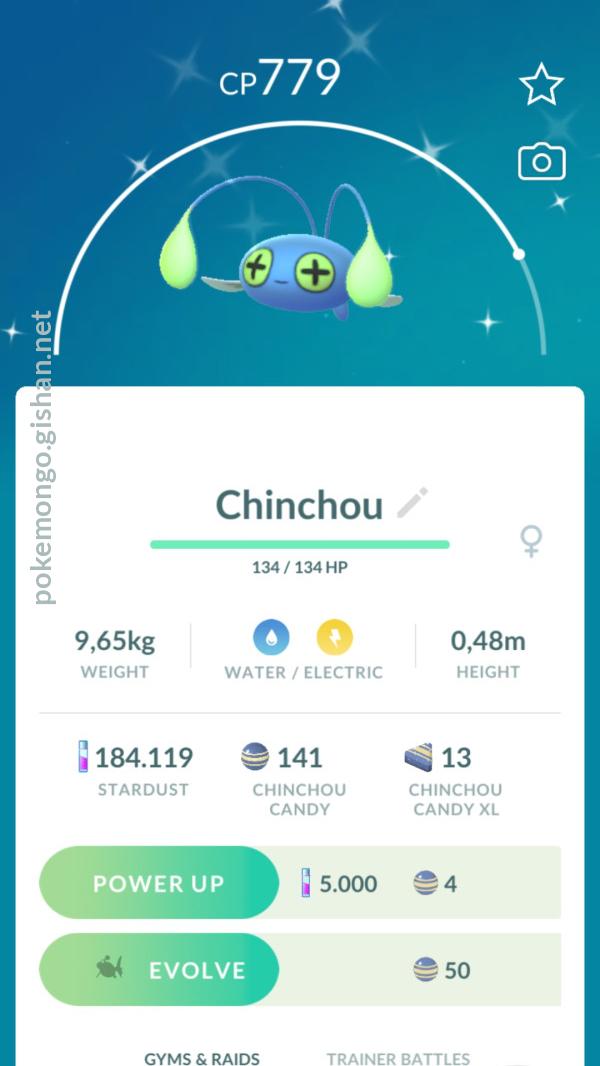 Shiny Chinchou - Pokemon Go