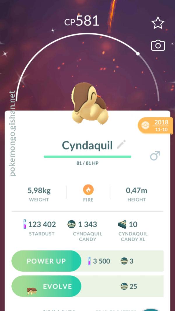 Cyndaquil Pokemon Go