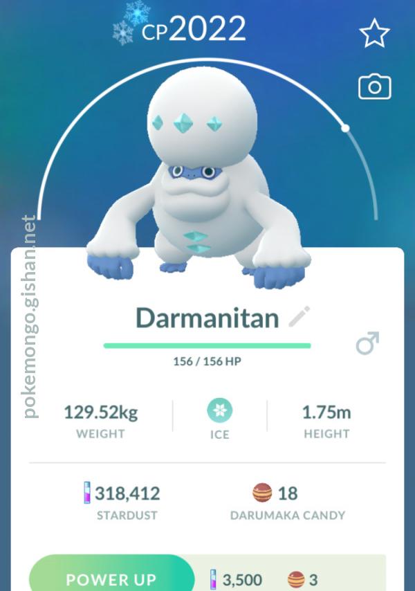 Darmanitan, Pokédex