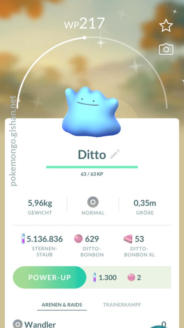 Ditto Shiny Pokemon Go