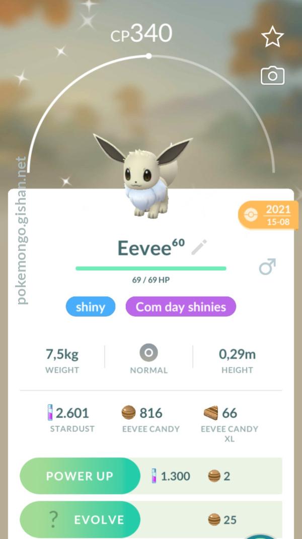 Shiny Eevee - Pokemon Go