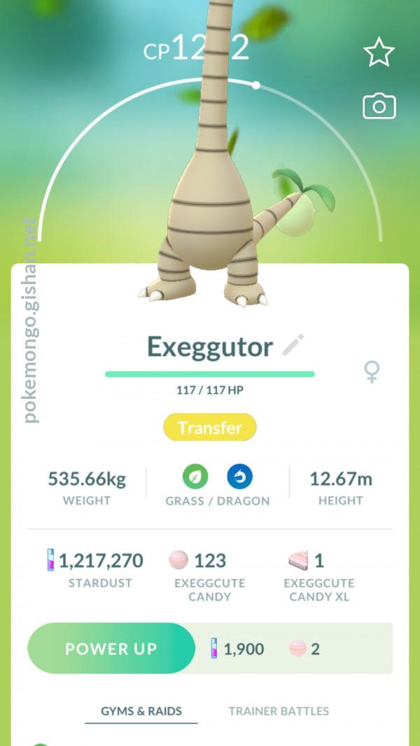 Exeggutor - Alola Form (Pokémon GO) - Best Movesets, Counters, Evolutions  and CP