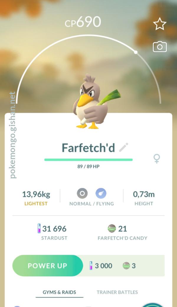 Farfetch'd (Pokémon) - Pokémon GO