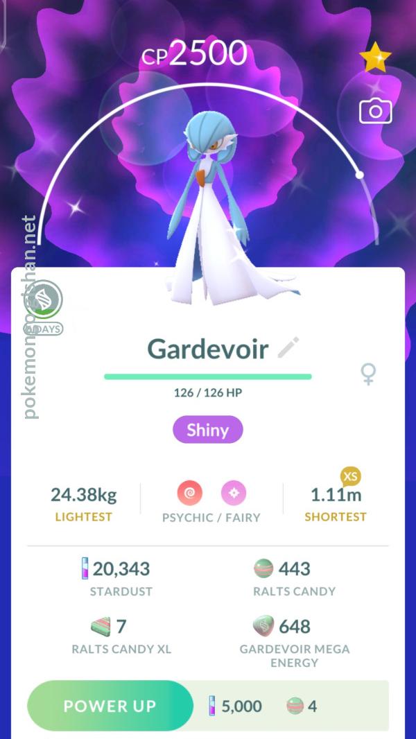 Pokemon Go - Shiny Gardevoir - PTC option