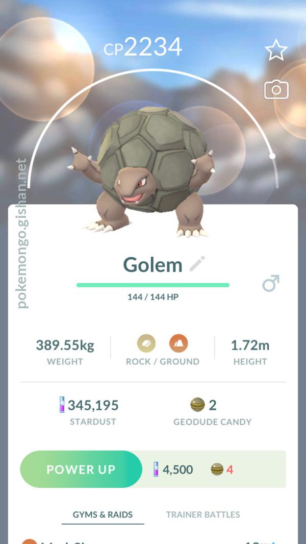 Golem - Pokemon Go