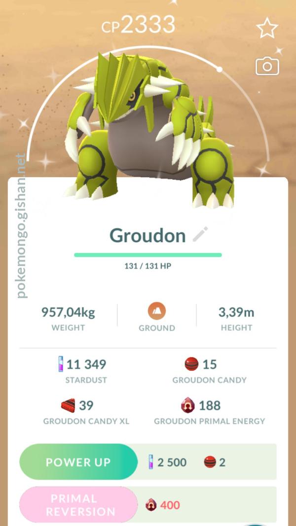 Pokemon Go - Shiny Groudon for Sale to Trade