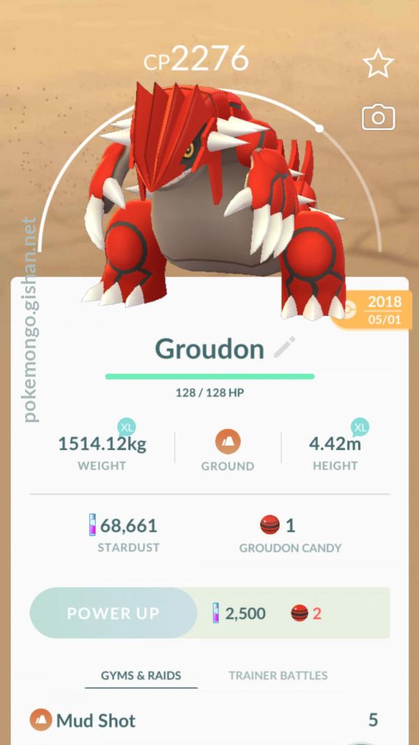 Best Moveset For Groudon Pokemon Go