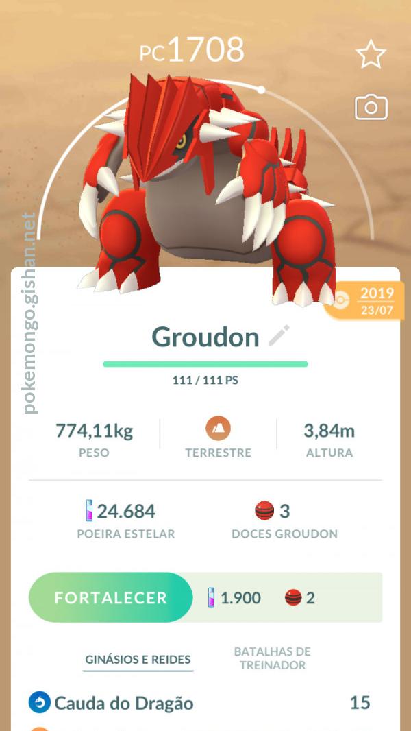 Groudon Pokemon Go