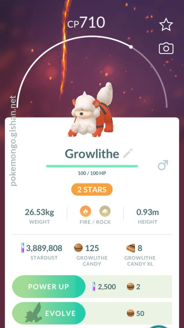 Hisuian Growlithe Pokemon Go