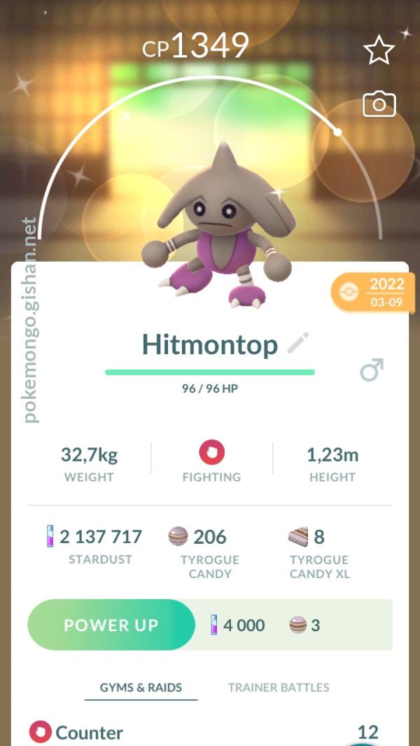 Hitmontop - Pokemon Go