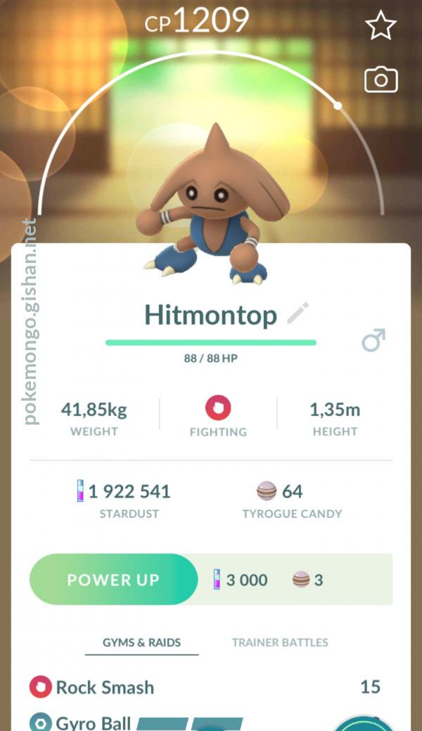 Hitmontop (Pokémon) - Pokémon GO