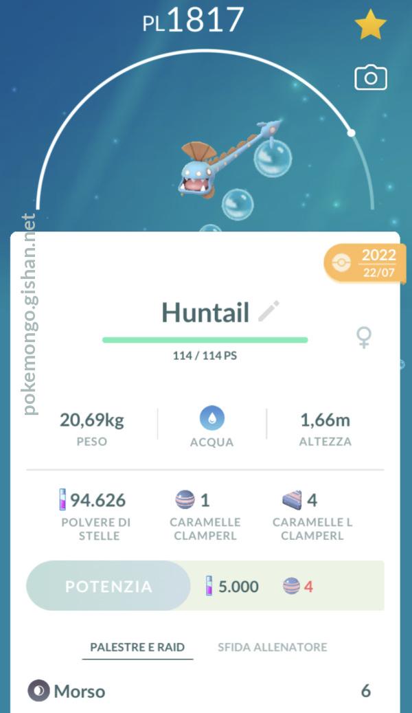 Huntail - #367 -  Pokédex