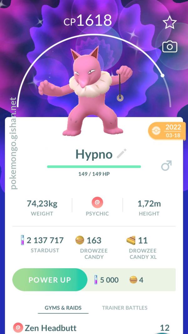 Shiny Hypno - Pokemon Go