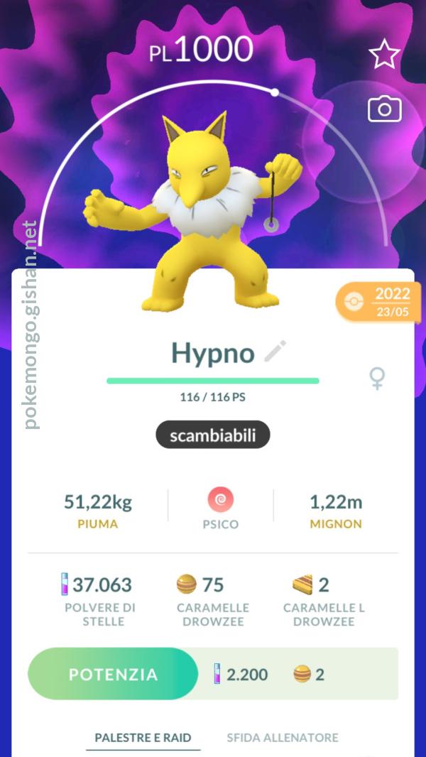 Hypno raid boss best sale