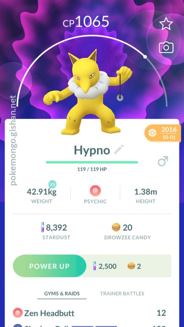 Hypno - Pokemon Go