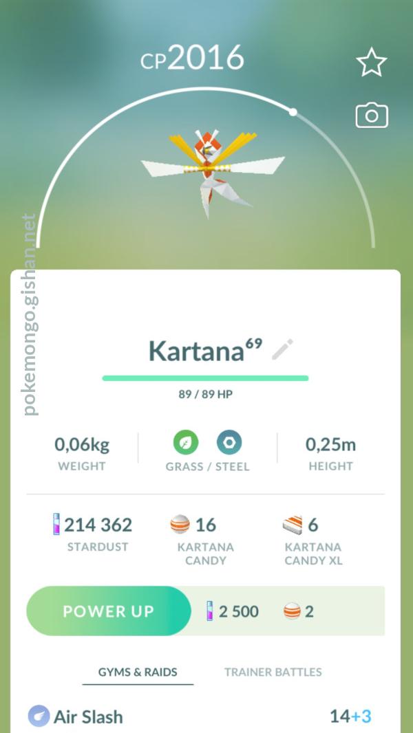 Kartana, Pokémon GO Wiki