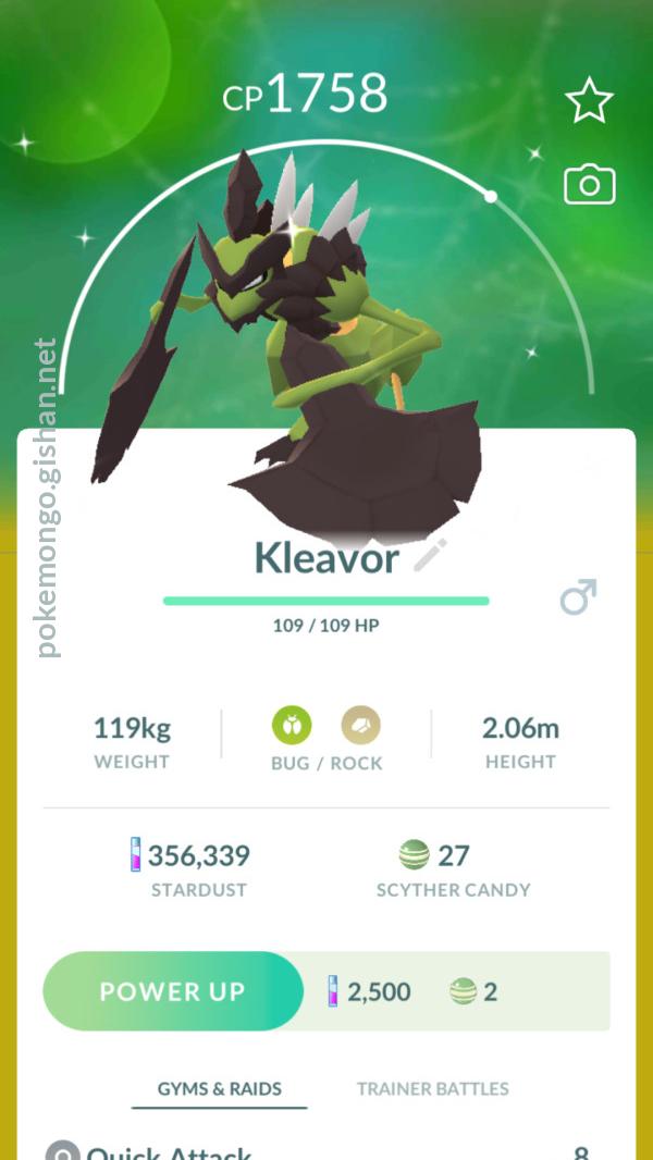 Shiny Kleavor - Pokemon Go