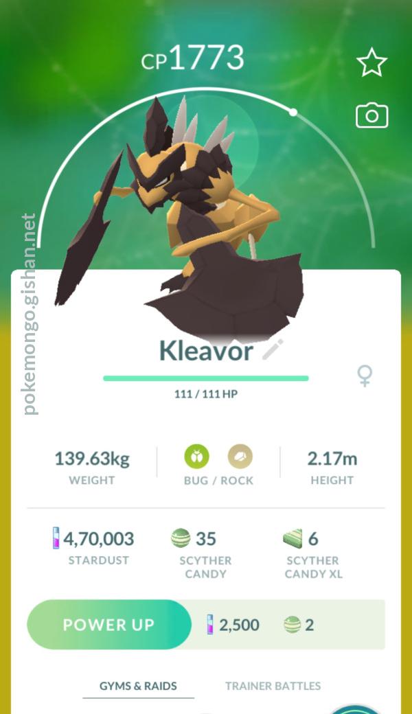 Kleavor - #900 -  Pokédex