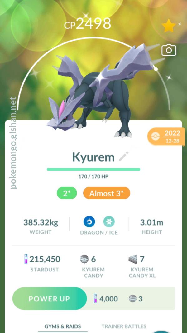 Can Kyurem be shiny in Pokemon GO?