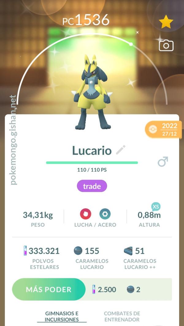 Pokemon #2448 Shiny-Lucario Shiny Picture - For Pokemon Go Players