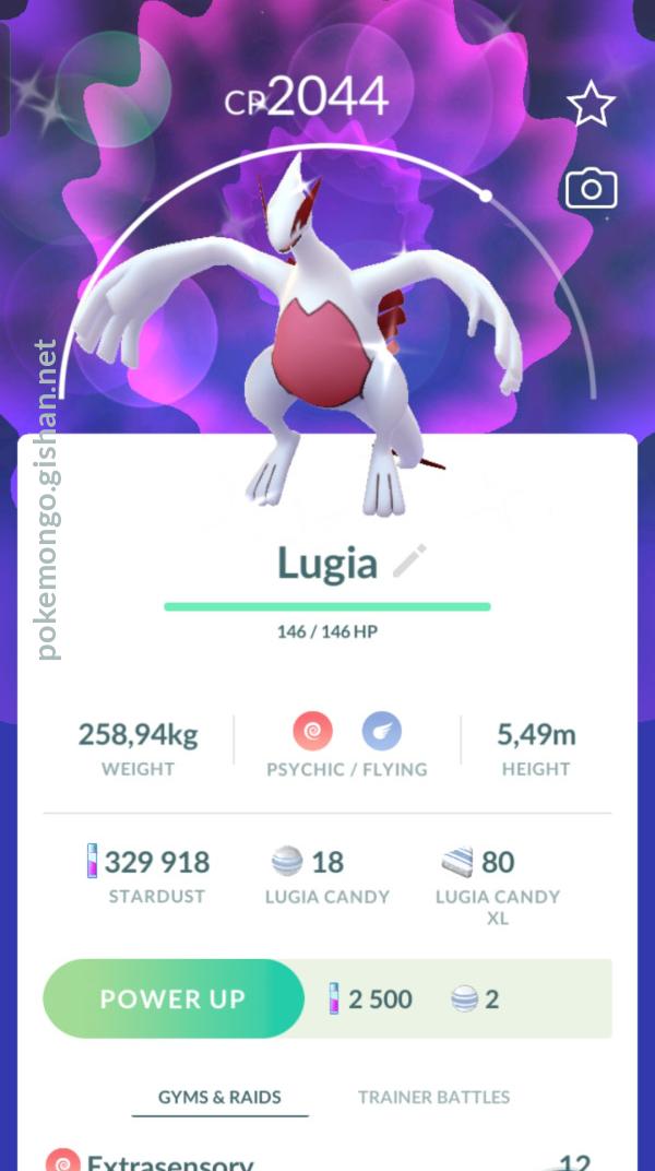 Shiny Lugia - Pokemon Go