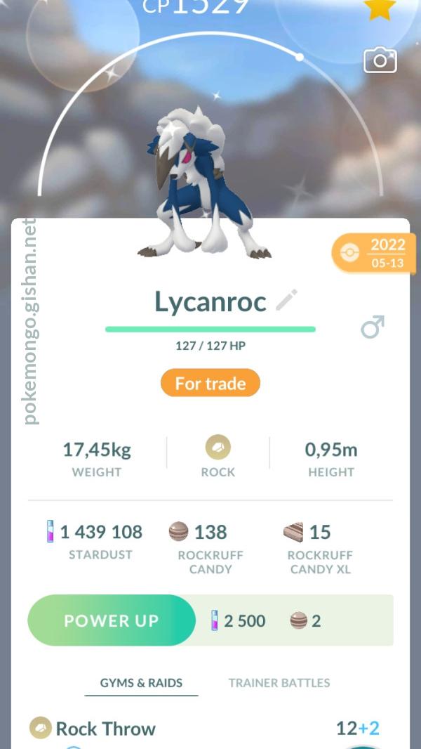 Lycanroc Pokemon Go