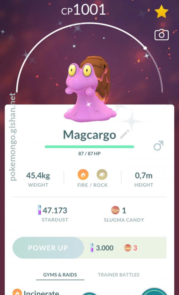 Shiny Magcargo Pokemon Go