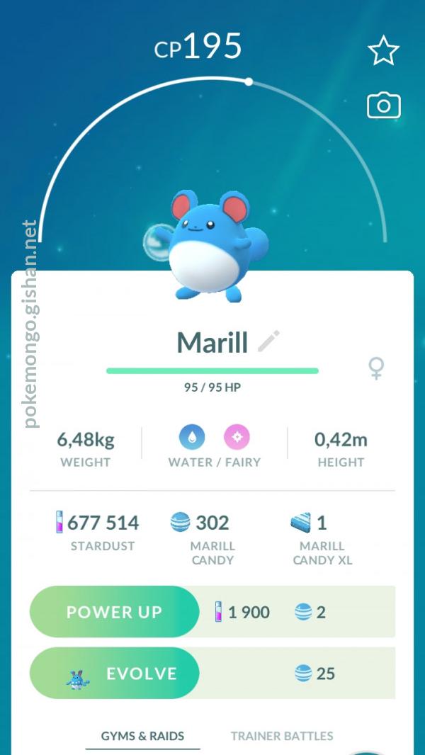 Marill - Pokemon Go