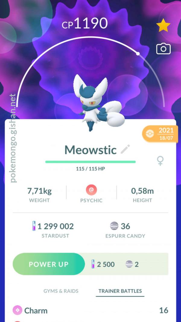 Meowstic Pokemon Go