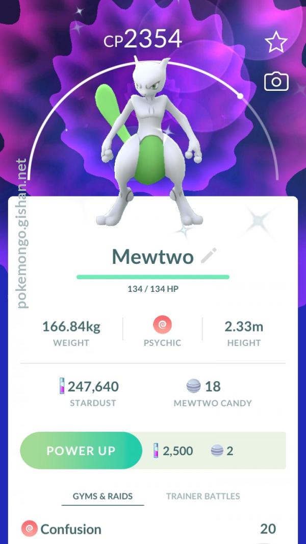 Mewtwo shiny/Leia descrição - Pokemon GO - GGMAX