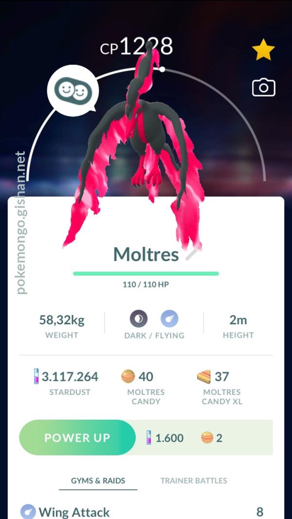 Chances of catching galarian moltres