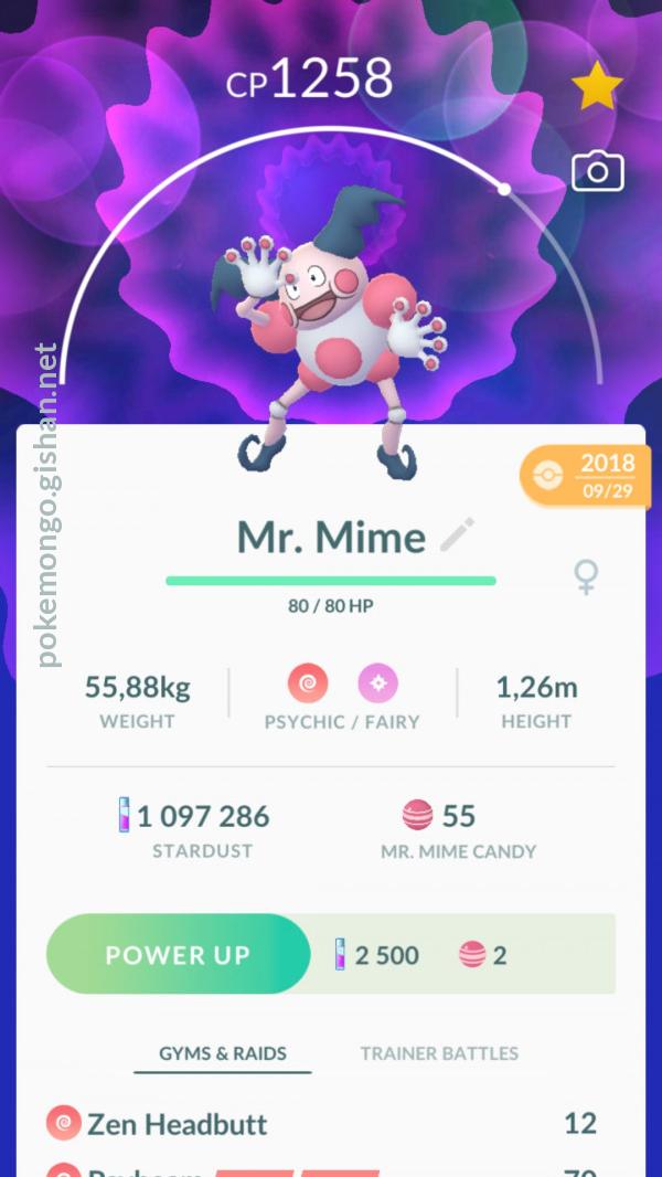 Mr. Mime Pokemon Go